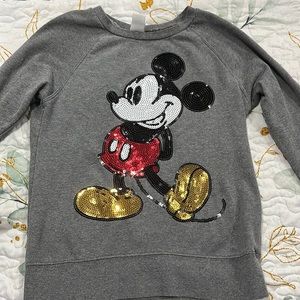 Small, Gray, Mickey Mouse Shirt